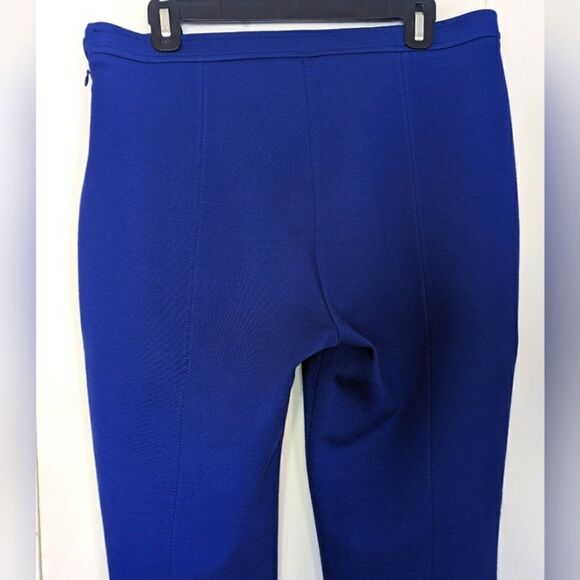 St. John Wool Blend Trouser Pants 10 Nautical Retro Glam Coastal Preppy Cape Cod - Picture 7 of 11